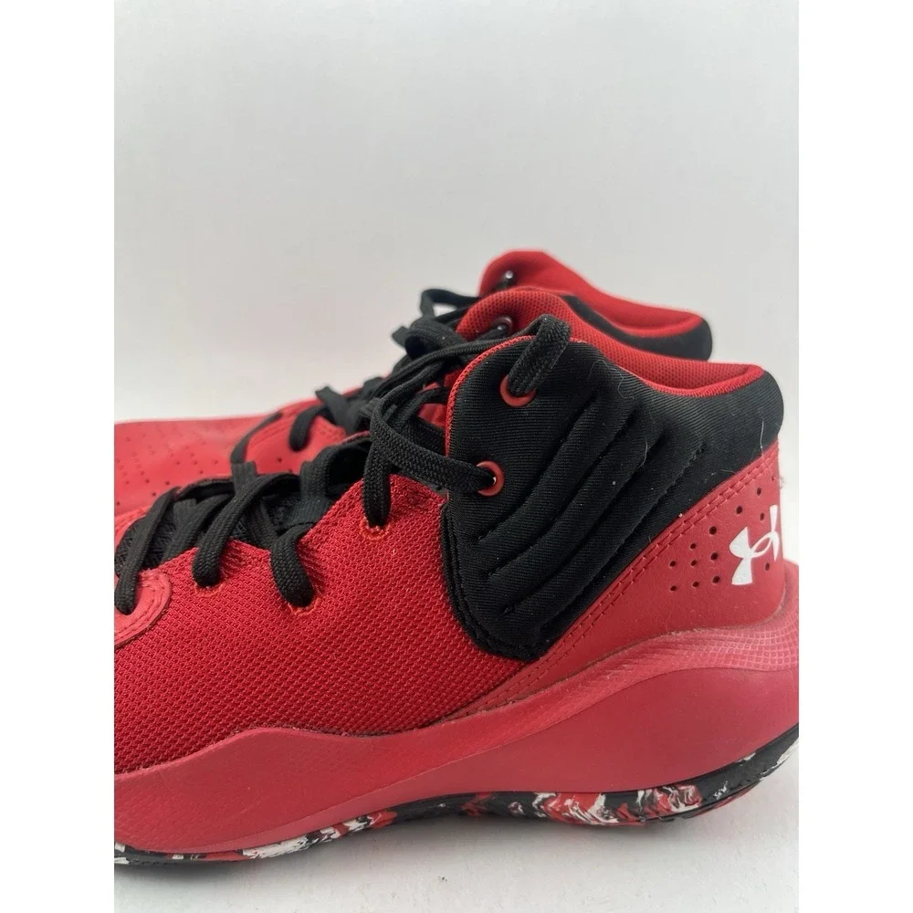 Under Armour Basketball Shoes 3024791 Red Black Youth 7Y Men's 6 EU 40